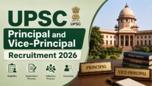 UPSC Principal, Vice Principal Online Form 2026