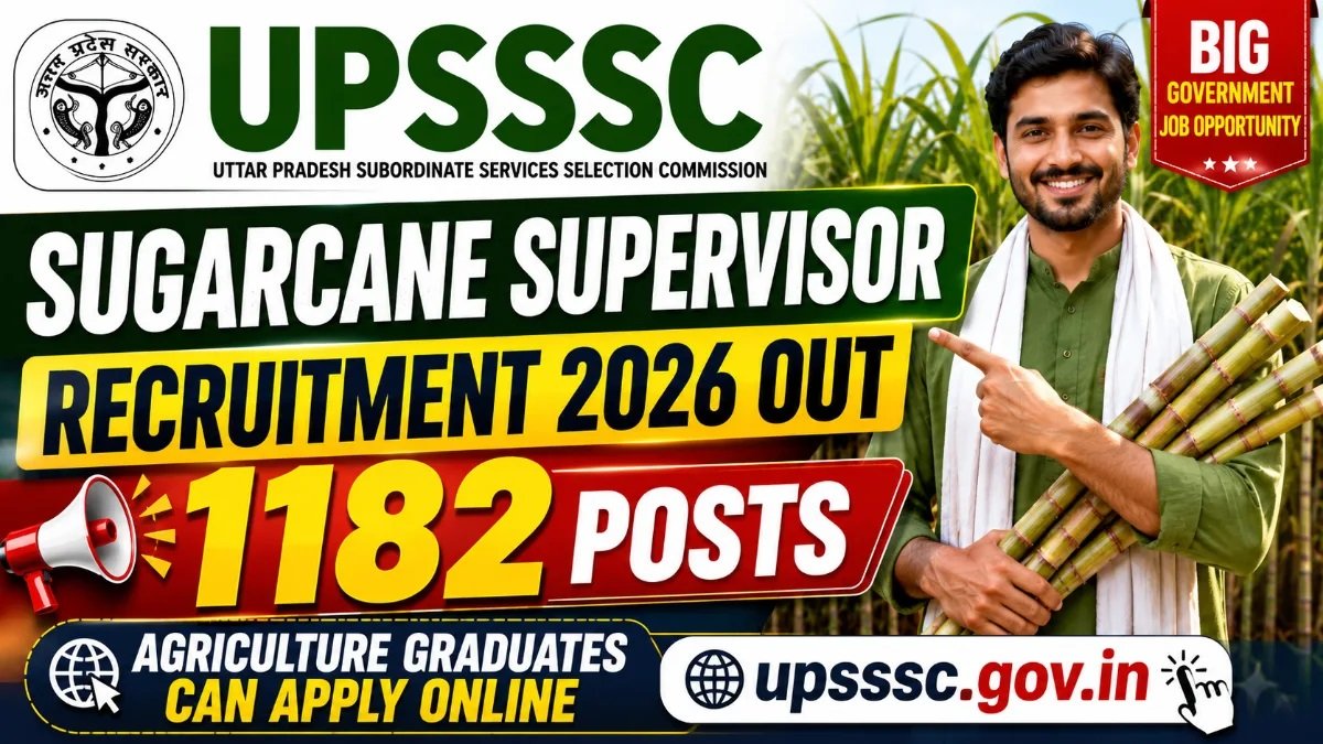 Uttar Pradesh UPSSSC UP Cane Supervisor